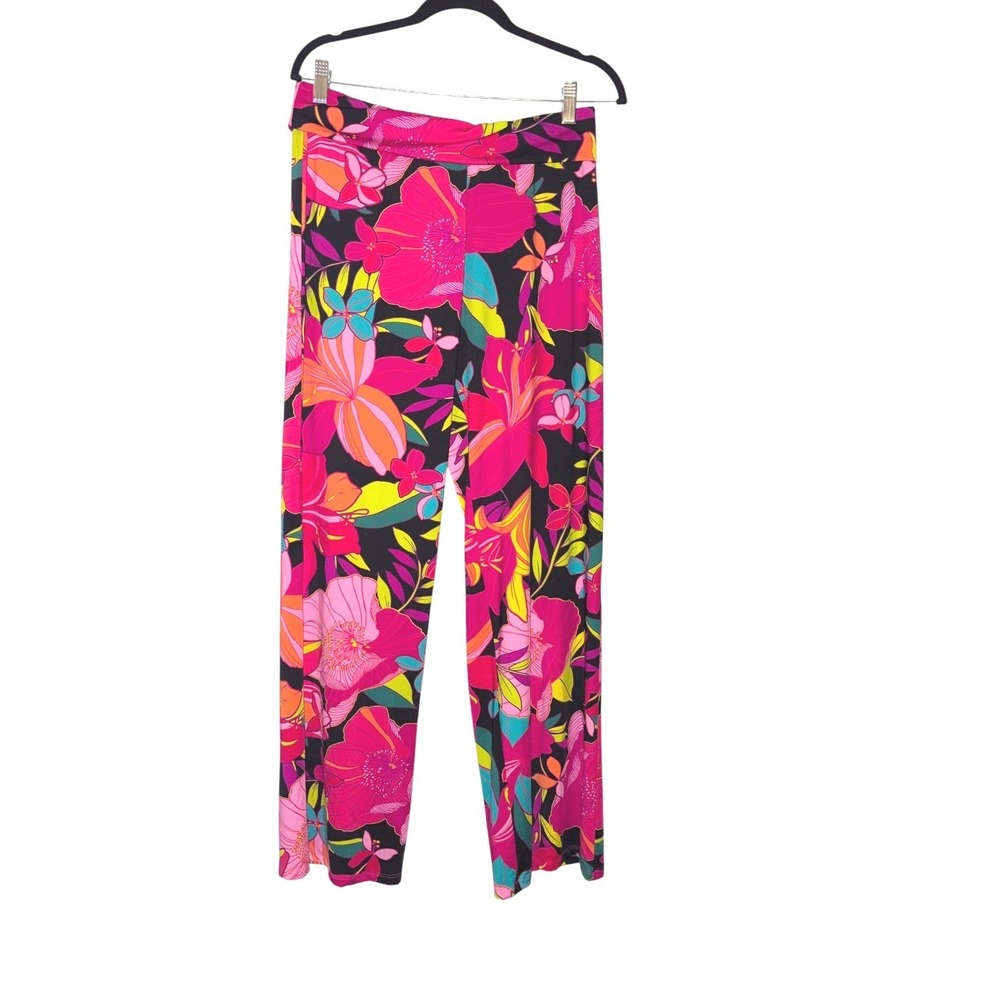 Trina‎ Turk Solar Beach Tropical Swim Cover Up Pants Resort Wear sz M
